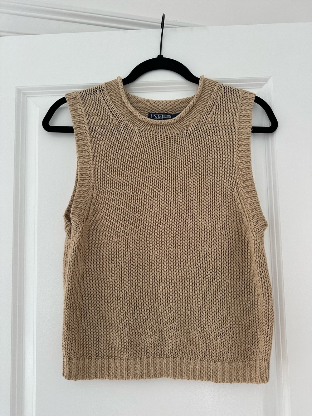 Polo Ralph Lauren Tan Rollneck Shell Tank, Size: S